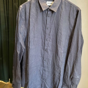 Herrskjorta mörkblå M Second Hand