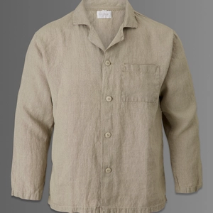 Linneskjorta overshirt unisex natur