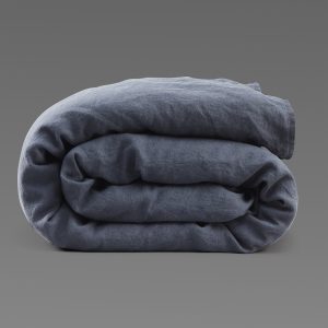 Påslakanset linnetyg Denim Blue