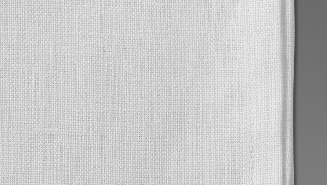 Vitt linnetyg metervara - Lin Living