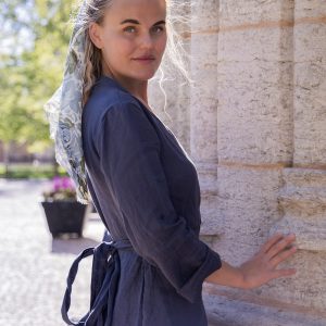 Omlottklänning Denim Blue