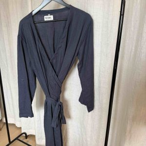 Second hand omlottklänning mörkblå XXL