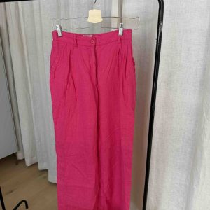 Second hand linnebyxor dam rosa S